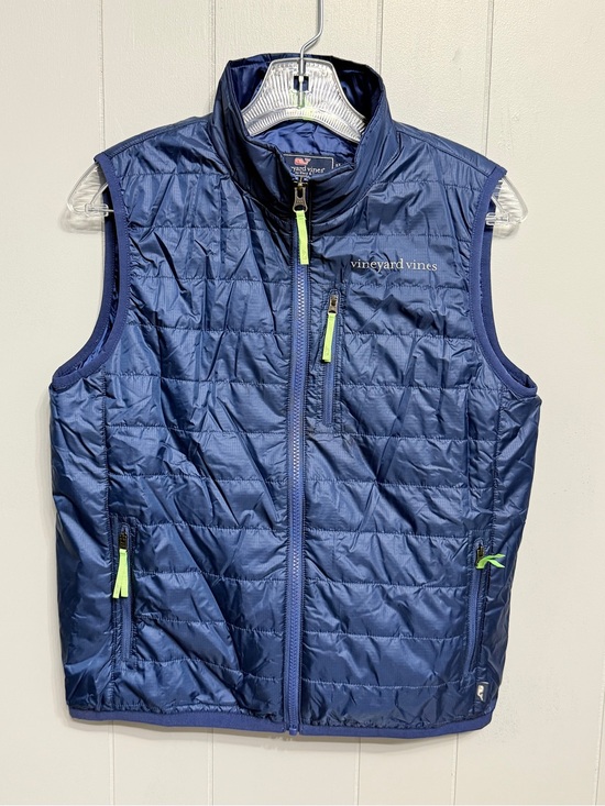Vineyard Vines Other - NWOT Vineyard Vines Kids Navy Quilted Puffer Vest with Neon Accents (L 16 )